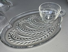 Antigo Conjunto de Pratos e Copos de Vidro Transparente Federal Homestead 7 Disponíveis B14 comprar usado  Enviando para Brazil
