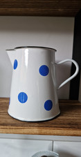 Spotty enamel jug for sale  TAUNTON