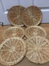 Vintage wicker plate for sale  BENFLEET