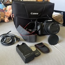 Usado, Corpo da câmera Canon EOS Rebel T1i DS126231 com controle remoto estojo de lente zoom EF-S 18-55mm comprar usado  Enviando para Brazil