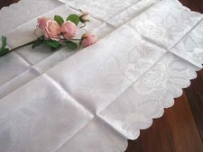 Nova toalha de mesa elegante e bonita branca rosa quadrada 90cm comprar usado  Enviando para Brazil