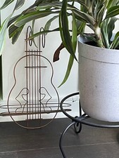 Plantador de parede de metal fio de cobre guitarra -Suporte de prateleira vintage - Década de 1960 comprar usado  Enviando para Brazil