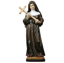 STATUA DI SANTA MONICA CM 23 IN LEGNO DELLA VALGARDENA DECORATA A MANO comprar usado  Enviando para Brazil