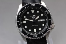 SEIKO 5 esportes SRPD55 4R36-07G0 data do dia preto relógio automático masculino JAPÃO, usado comprar usado  Enviando para Brazil