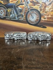 Harley Davidson SKULL Evolution Rocker Box Covers Dyna Softail Touring alumínio comprar usado  Enviando para Brazil