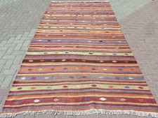 Tapete de lã grande, vintage turco kilim, tapete de assoalho tecido à mão tapetes boho 65"x130" comprar usado Tapete de lã grande, vintage turco kilim, tapete de assoalho tecido à mão tapetes boho 65"x130" comprar usado  Enviando para Brazil