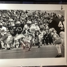 1983 Michigan Press Photo Jim Harbaugh ganhando 15 jardas. Datado da última vez em 4-17., usado comprar usado  Enviando para Brazil