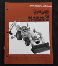 Kubota B20 BT650 Trator Retroescavadeira "PRODUTO NOVO" Catálogo Brochura Guide 1990-98, usado comprar usado  Enviando para Brazil
