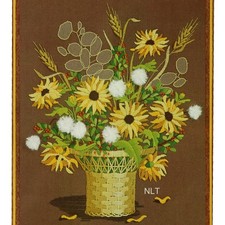 Kit de bordado vintage Crewel girassóis cesta de vime outono outono flores flora, usado comprar usado Kit de bordado vintage Crewel girassóis cesta de vime outono outono flores flora, usado comprar usado  Enviando para Brazil