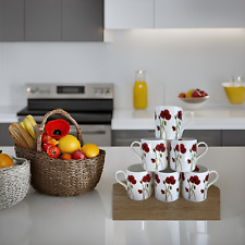 Poppy flower mugs for sale  RHYL