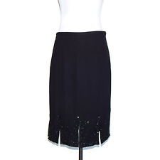 Saia Badgley Mischka fabulosa bainha cintilante com miçangas painel festa bainha tamanho 6 comprar usado  Enviando para Brazil