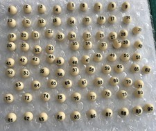 numbered bingo balls for sale  EPSOM