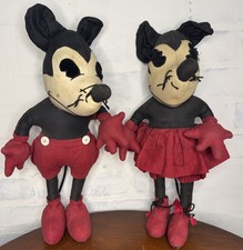 Bonecas vintage feitas à mão com padrão Pie-Eye Mickey e Minnie Mouse McCall c1930’s comprar usado  Enviando para Brazil