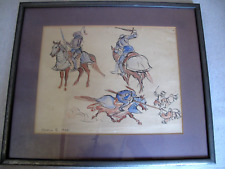 Vintage original watercolor for sale  Topanga