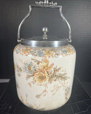 Jarro de barril de biscoito de porcelana Doulton Burslem assinado c1887 patente dos EUA RUTLAND comprar usado  Enviando para Brazil