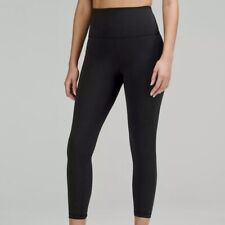NOVO! Lululemon WUNDER TRAIN CINTURA ALTA APERTADA COM BOLSOS 25” Tamanho 6, Preto Everlux comprar usado  Enviando para Brazil