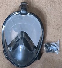 Máscara de mergulho facial completa com sistema respiratório atualizado, SM/MED - NUNCA USADA comprar usado  Enviando para Brazil