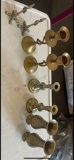 Mix brass candlesticks for sale  CASTLEFORD