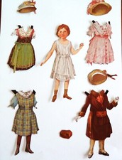 Anziehpuppe papierpuppe paper gebraucht kaufen  Bad Schwartau