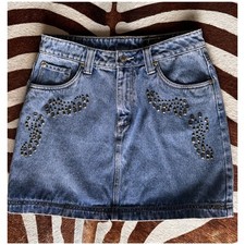 Saia jeans Lawman Western feminina 7 azul cravejada comprimento médio comprar usado Saia jeans Lawman Western feminina 7 azul cravejada comprimento médio comprar usado  Enviando para Brazil