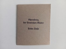 Verleihungstüte mutterkreuz b gebraucht kaufen  Mendig