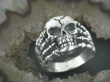 Silberring gothic totenkopfrin gebraucht kaufen  Eberswalde