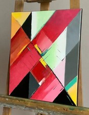 Tableau abstrait contemporain d'occasion  Versailles