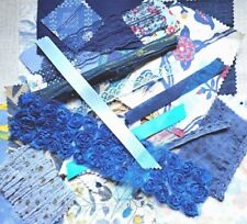 Shades blue fabric for sale  HINCKLEY