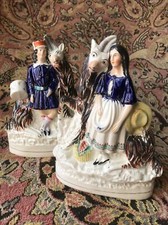 Staffordshire pottery figures for sale  LEAMINGTON SPA