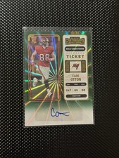 2022 Panini Contenders Cade Otton Green Laser Wild Card bilhete redondo autografado Bucs comprar usado  Enviando para Brazil