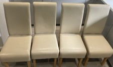 Cream faux leather for sale  SUTTON-IN-ASHFIELD