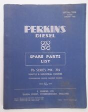 Perkins parts list for sale  BURY ST. EDMUNDS