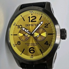 Invicta Speciatly relógio quartzo preto amarelo 12176 48mm comprar usado  Enviando para Brazil