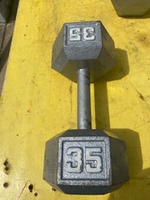 Cast iron 35lb.dumbbell for sale  Green Bay