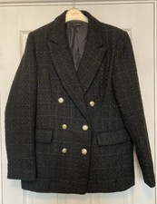 Womens black tweed for sale  BIRMINGHAM