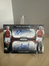 Assinaturas duplas Panini Prizm 2023-24 Dennis Bergkamp Thierry Henry 1/1 comprar usado  Enviando para Brazil