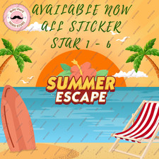 MONOPOLY SUMMER ESCAPE! TODOS OS ADESIVOS 1-2-3-4-5-6 (Entrega Rápida) ONLINE AGORA!!! comprar usado  Enviando para Brazil