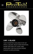 Caixa de engrenagens PowerTech LNR 4 lâminas hélice Suzuki 14x20 4,25 comprar usado  Enviando para Brazil