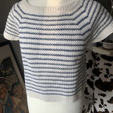 Gestrickter kurzarmpullover gebraucht kaufen  Köln