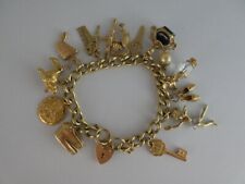 Bracciale vintage charms usato  Padova