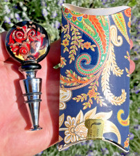 Usado, Rolha de vinho vintage MURANO Glass 'Millefiori' - Feita em Veneza, Itália comprar usado  Enviando para Brazil
