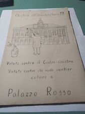 Volantino ciclostile propagand usato  Sarzana