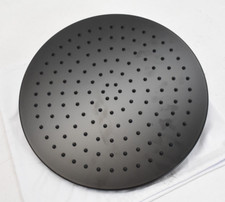 Chuveiro plano círculo substituição preto fosco 12" chuva redonda 1,75 GPM 6,6L comprar usado  Enviando para Brazil