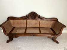 Cane settee carved for sale  Wilmington