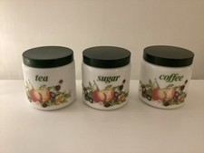 1980s canisters tea for sale  CLECKHEATON