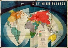 Pôster Vintage Original MAPA DO MUNDO -UNIVERSO- EUA - UNIÃO SOVIÉTICA -GUERRA FRIA - 1963 comprar usado Pôster Vintage Original MAPA DO MUNDO -UNIVERSO- EUA - UNIÃO SOVIÉTICA -GUERRA FRIA - 1963 comprar usado  Enviando para Brazil