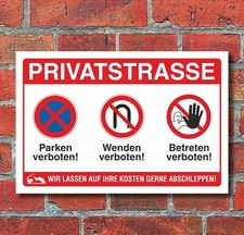 Schild privatstraße parken gebraucht kaufen  Bad Driburg