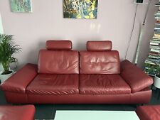 Ledercouch longlife rot gebraucht kaufen  Schwanau