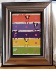 George Rodrigue cachorro azul sem assinatura emoldurado impressão 4,5x6,5 comprar usado  Enviando para Brazil