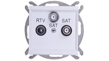 SONATA Gniazdo RTV-SAT z dwoma wyjściami SAT biały mat GPA-R2S/m/75 na sprzedaż  PL